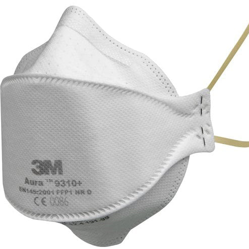 3M™ Aura™ 9310+ (FFP1) Daļiņu respirators