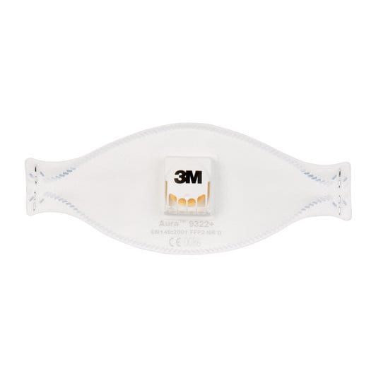 3M™ Aura™ 9322+ (FFP2) Daļiņu respirators ar vārstu