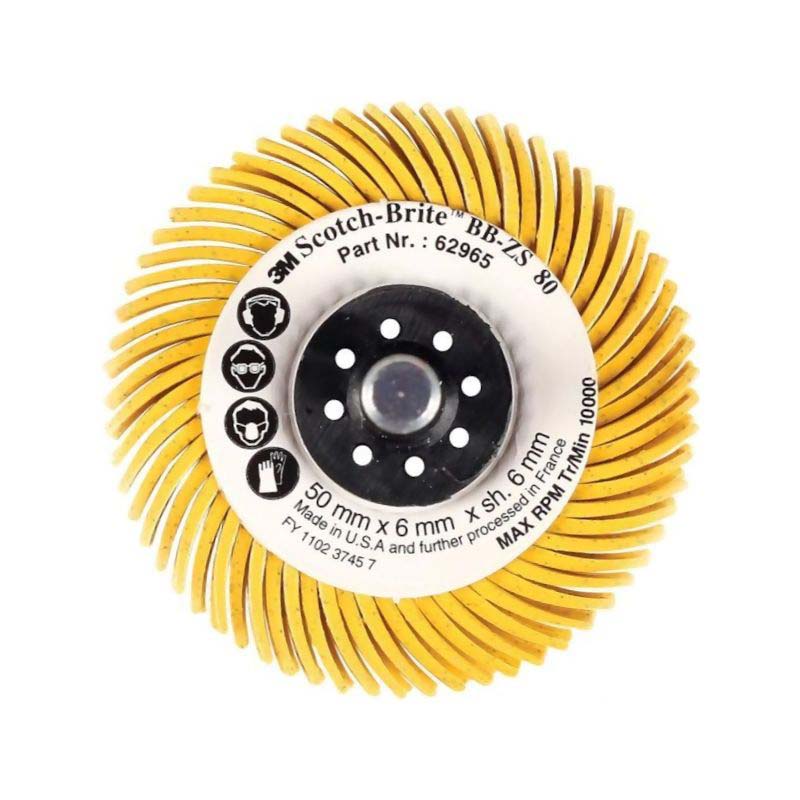 3M™ Scotch-Brite™ BB-ZS Radiālā saru birste ar asi