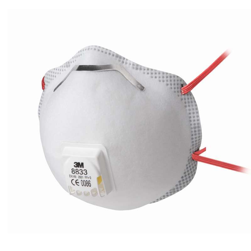 3M™ 8833 (FFP3) Daļiņu respirators