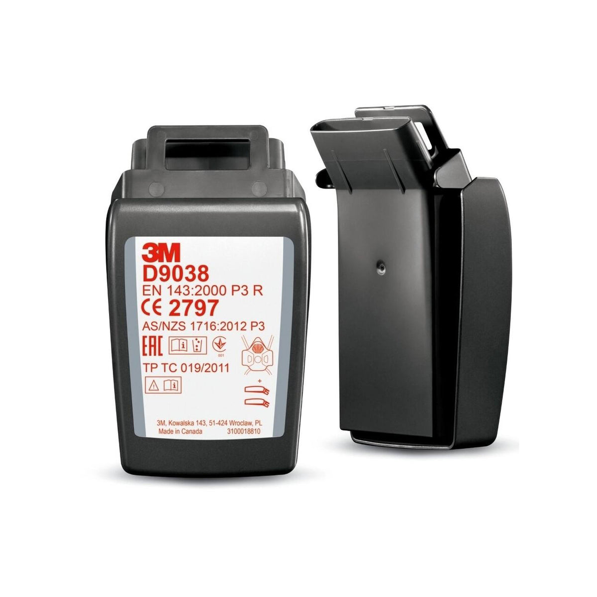 3M™ Secure Click™ D9038 (P3) Hard Case Particulate Filter