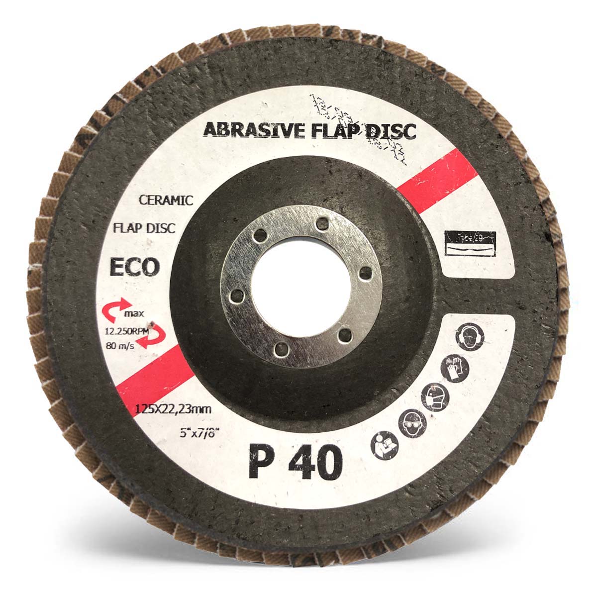 Ceramic conical flapdisc