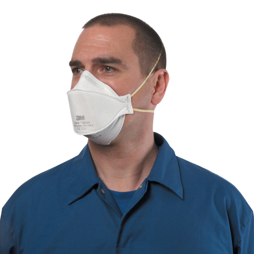 3M™ Aura™ 9310+ (FFP1) Daļiņu respirators