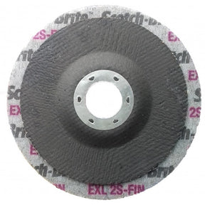 Pack-n-Tape  3M XL-UD Scotch-Brite EXL Unitized Disc, 4-1/2 in x 7/8 in 2S  FIN, 5 per case - Pack-n-Tape