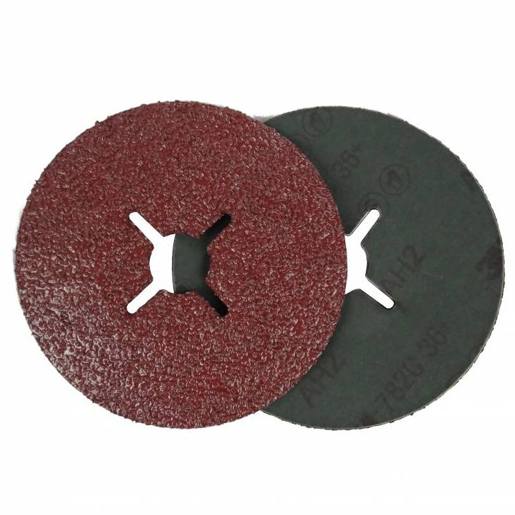 100 disques abrasifs support fibre 3M Cubitron II 982C grain 60+, 125 x 22  mm - AFS - Application Fast Set
