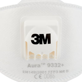 3M™ Aura™ 9332+ (FFP3) Daļiņu respirators ar vārstu