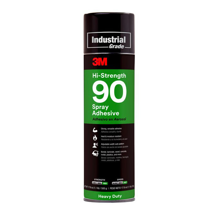3M™ 90 Hi-Strength Spray Adhesive, Transparent, 500 ml