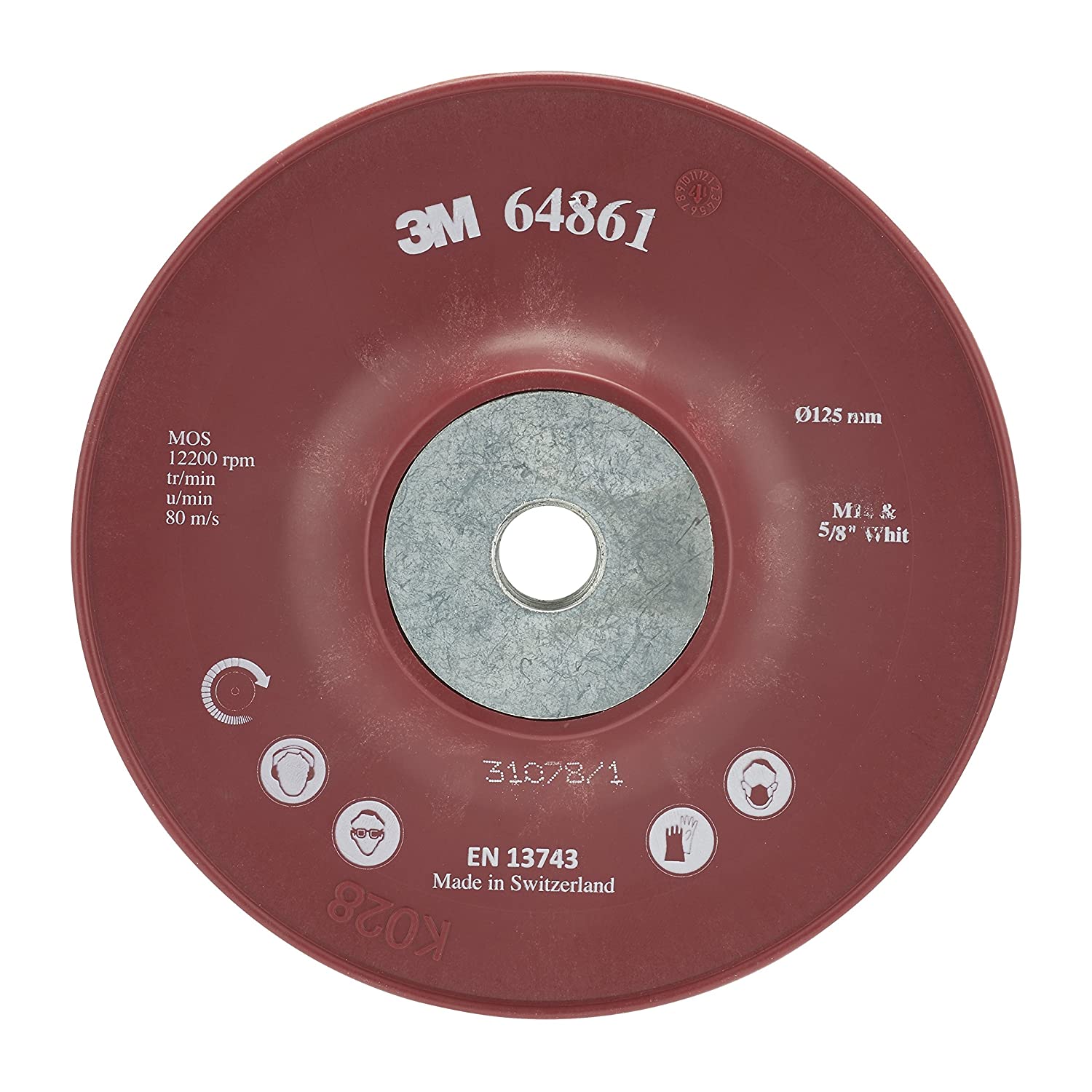 3M™ Rievota pamatne šķiedru diskiem 64861